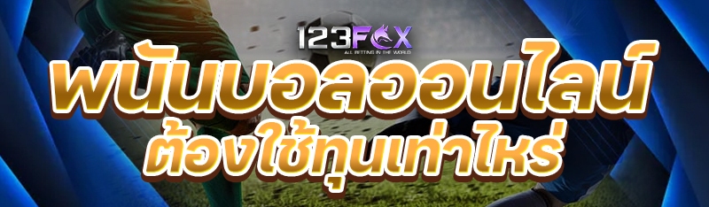 พนันบอลออนไลน์ ต้องใช้ทุนเท่าไหร่