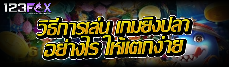 วิธีการเล่น เกมยิงปลา อย่างไร ให้แตกง่าย